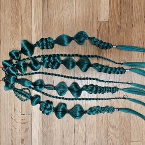 Handmade Vibrant Green Hair Attachment